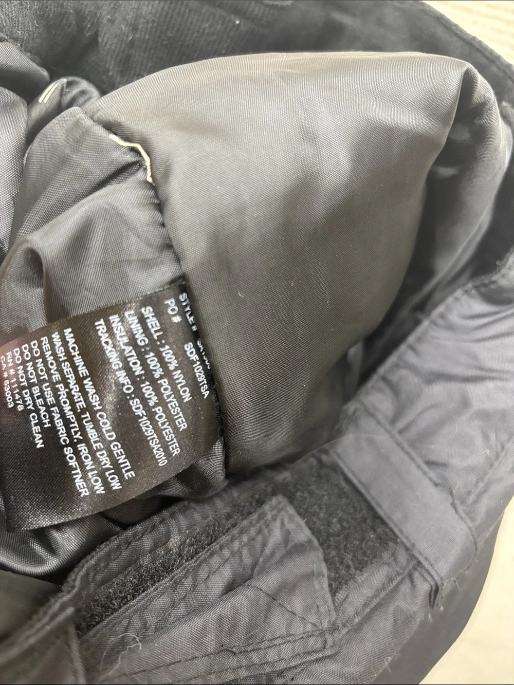 Arctix large Men's Black Cargo Snow Pants - Picture 6 of 6